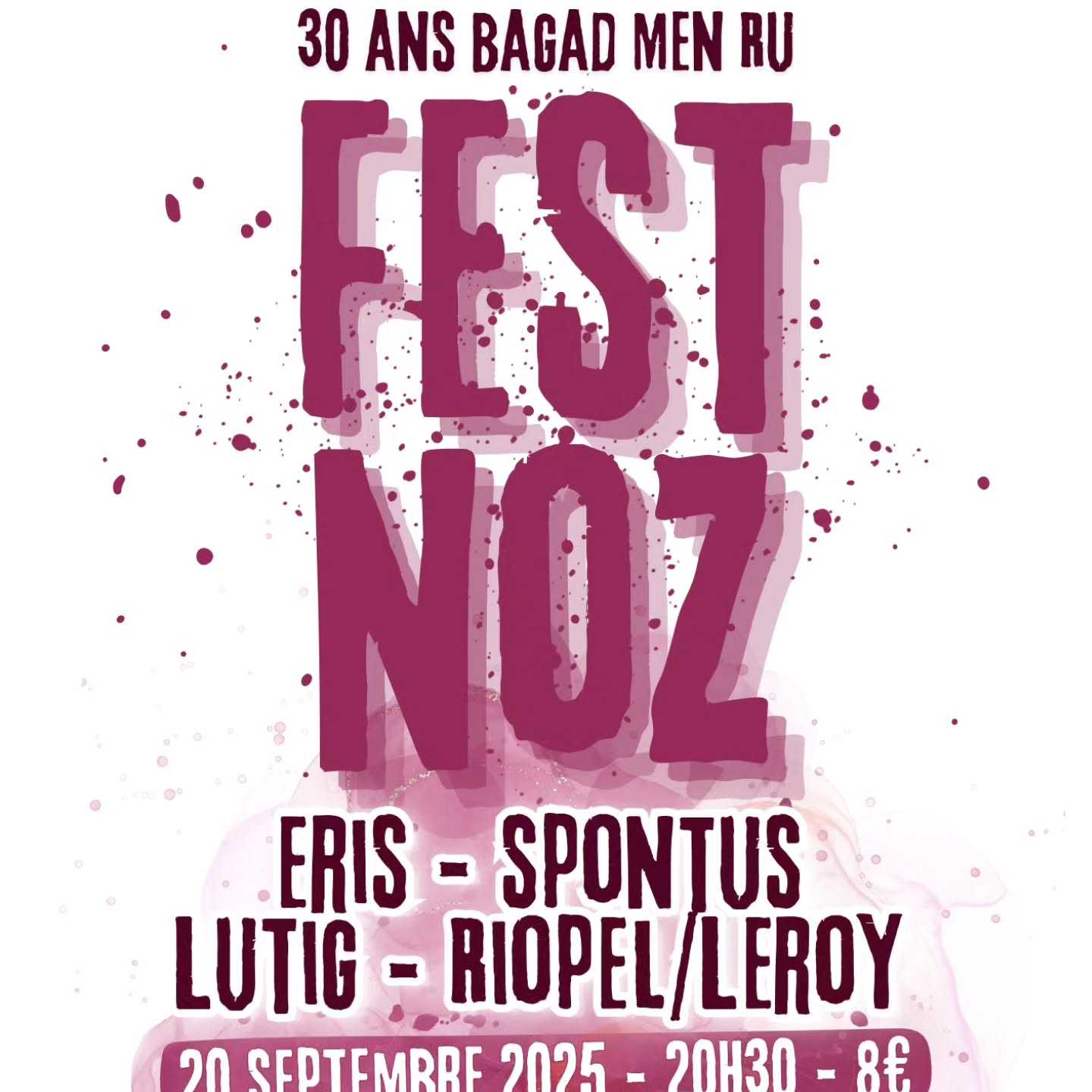La journée 30 ans du bagad c'est dans 10 jours !

Au programme :
16h-18h: cabaret Men Ru, GRATUIT

18h-20h: Bagadoù, GRATUIT (bagadkadoudalvern dorvras bagadbrofelger et Men Ru)

20h30 : Fest Noz, 8€ sur place et 7€ en prévente (en bio) : eris.trio spontus_ lutig_duo et Riopel/Leroy

📍Lieu : Le Confluent de Montfort sur Meu

Buvette et restauration sur place

Association du Cercle Montfortais

Avec le soutien de la région Bretagne